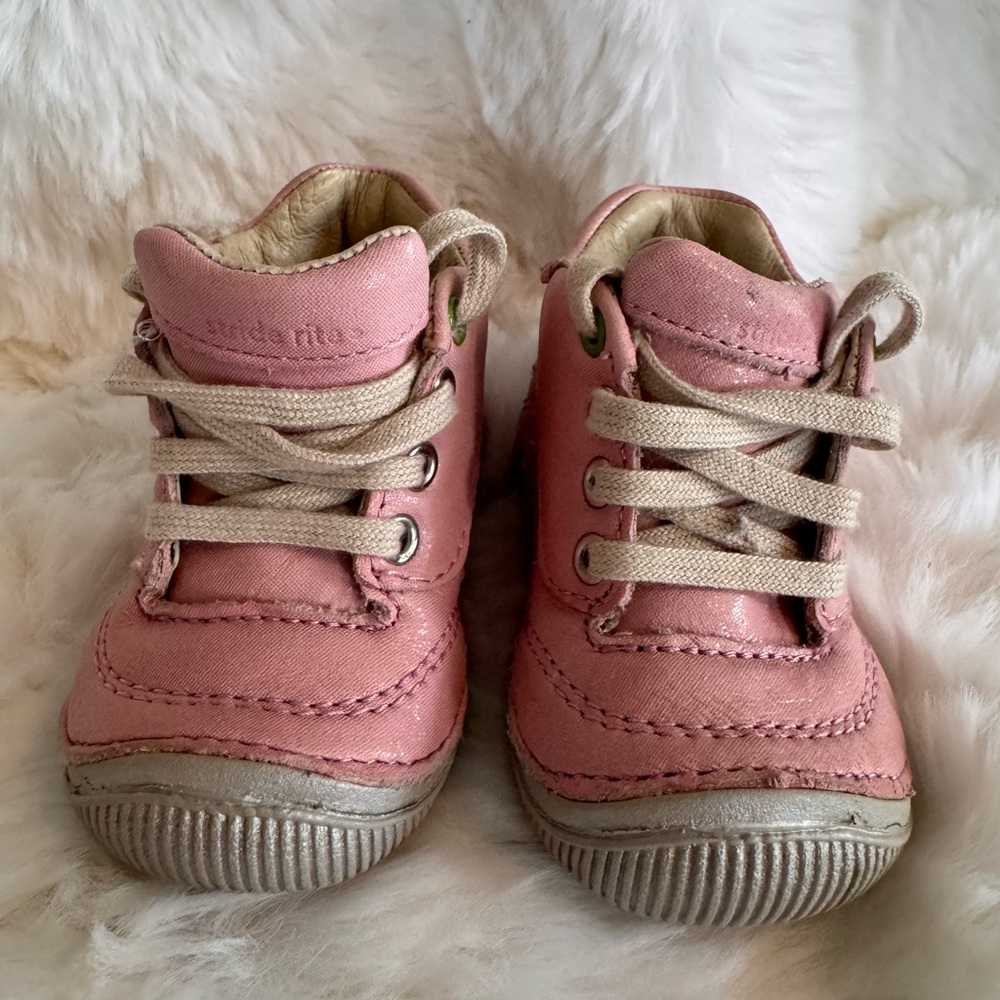 Stride Rite Soft Motion Toddler Boots Pink Leather Size 3M